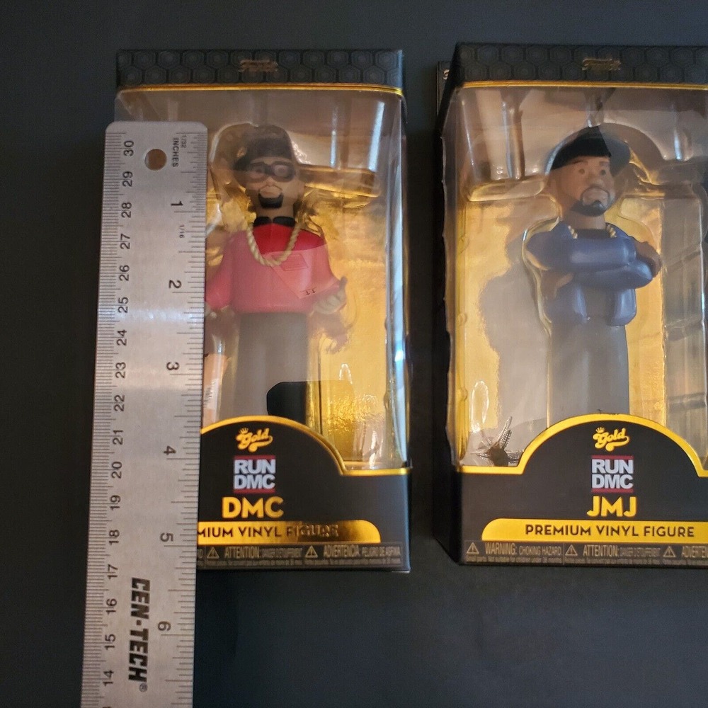 Funko Gold Run DMC Full Set 5" Collectible Figure NEW 3 pack JMJ Run & DMC - Picture 7 of 7